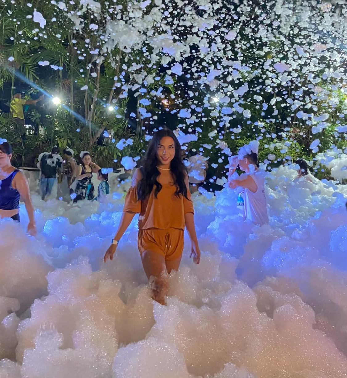 Nighttime foam party - Foam Fiesta foam party rentals Miami, FL